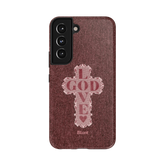 Love God Pink Cross Samsung Case