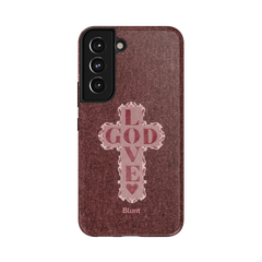 Love God Pink Cross Samsung Case
