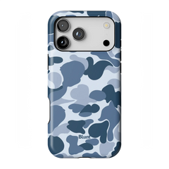 Bluish Camo iPhone Case