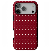 On the Dot | Maroon Polka Dot Case