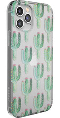 Lookin' Sharp | Cactus Patterned Clear Floral Case