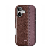 Maroon Grain iPhone Case