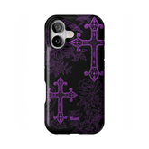 Purple Cross iPhone Case