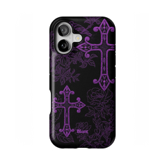 Purple Cross iPhone Case