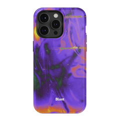 Violet Static iPhone Case