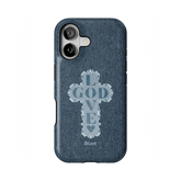 Love God Blue Cross iPhone Case