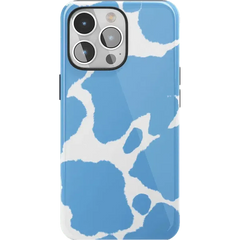 Current MOOd | Light Blue Cow Print Case