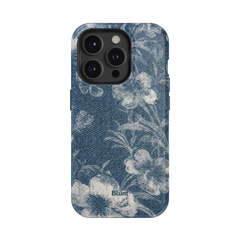 Denim Bloom iPhone Case