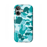 Aqua Camo iPhone Case