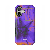 Violet Static iPhone Case