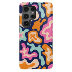 Midnight Color Splash | Abstract Retro Samsung Case