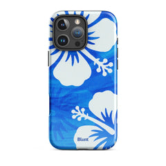 Blue Hibiscus iPhone Case