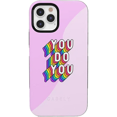 YOU DO YOU | Purple Print iPhone Case