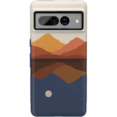 Opposites Attract | Day & Night Colorblock Mountains Google Pixel Case