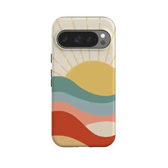 Here Comes the Sun | Colorblock Sunset Google Pixel Case