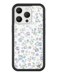 Lilac and Blue Floral iPhone Case
