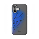 Grey Blue Web iPhone Case