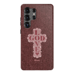 Love God Pink Cross Samsung Case