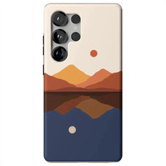 Opposites Attract | Day & Night Colorblock Mountains Samsung Case