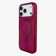 Glass Maroon MagSafe® Compatible iPhone Case