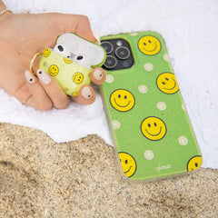 Neon Smiley Yellow Magsafe® Compatible iPhone Case