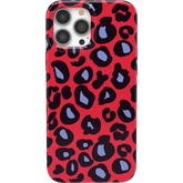Into the Wild | Red & Blue Leopard Print Case