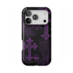 Purple Cross iPhone Case