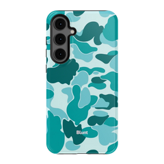 Aqua Camo Samsung Case