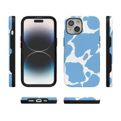Current MOOd | Light Blue Cow Print Case