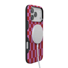 Vibe Check | Pink Checkerboard Case