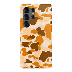 Orange Camo Samsung Case