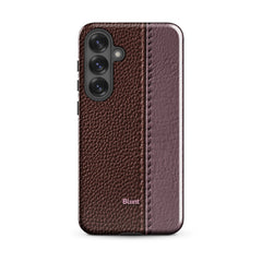 Maroon Grain Samsung Case