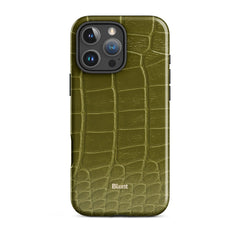 Olive Croc iPhone Case