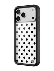 Polka Dot | White and Black iPhone Case