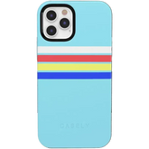 Totally Groovy | Teal Rainbow Stripes Color Block Case