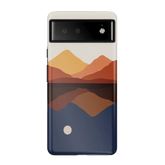 Opposites Attract | Day & Night Colorblock Mountains Google Pixel Case