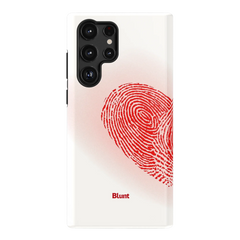 Heart Print White Samsung Case