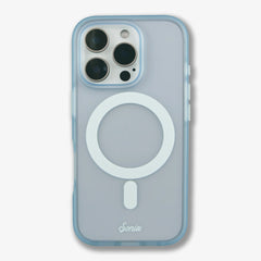 Frosted Matte MagSafe® Compatible iPhone Case - Light Blue