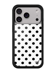 Polka Dot | White and Black iPhone Case