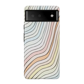 Ride The Wave | Pastel Rainbow Lined Google Pixel Case