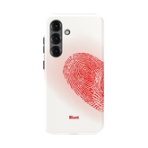Heart Print White Samsung Case