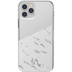 Let's Split | Half White Clear Marble Case