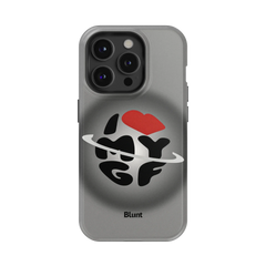 Grey Aura Girlfriend iPhone Case