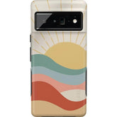 Here Comes the Sun | Colorblock Sunset Google Pixel Case