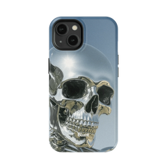 Chrome Skull iPhone Case