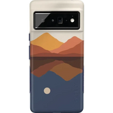 Opposites Attract | Day & Night Colorblock Mountains Google Pixel Case