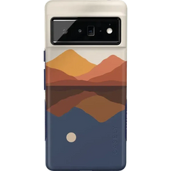 Opposites Attract | Day & Night Colorblock Mountains Google Pixel Case