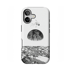 Static Moon iPhone Case