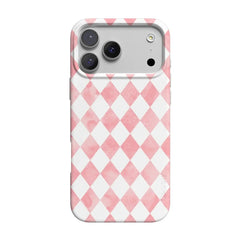 Queen of Diamonds | Pink Watercolor Case
