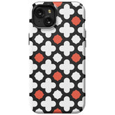 Red Lattice Tile | High Contrast Design Case